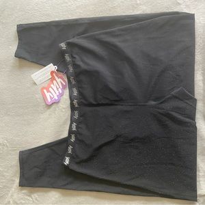 Yitty Spotlight Ruched Legging 2X Shimmered Iconic Black NEW